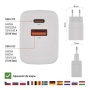 Szybka ładowarka USB-A, USB-C 20 W Emos informacje