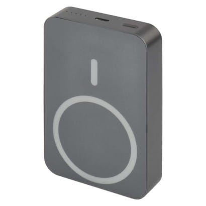 Powerbank EMOS WI 1046, 10 000 mAh, 20 W+Wireless, szary