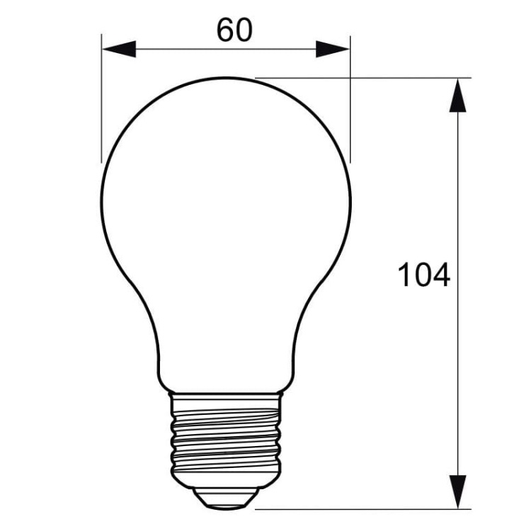 Żarówka LED Philips 1521lm biała ciepła CorePro LEDBulbND 10.5=100W E27 A60 827CLG  wymiary
