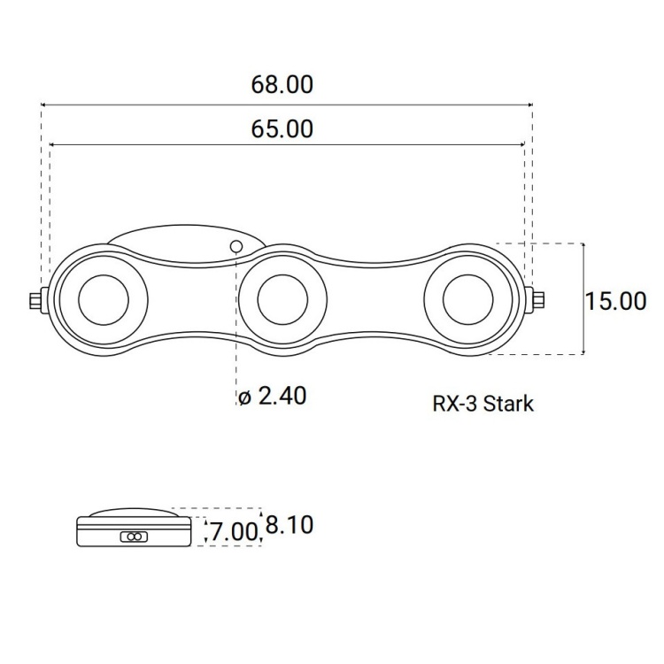 Moduł LED RX 3 STARK 0,72W 12V DC biały ciepły IP68 SAMSUNG