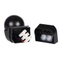 Czujnik ruchu PIR natynkowy ALER MINI detekcja 140°/45° do 8m IP44 czarny Kanlux 23456 montowanie