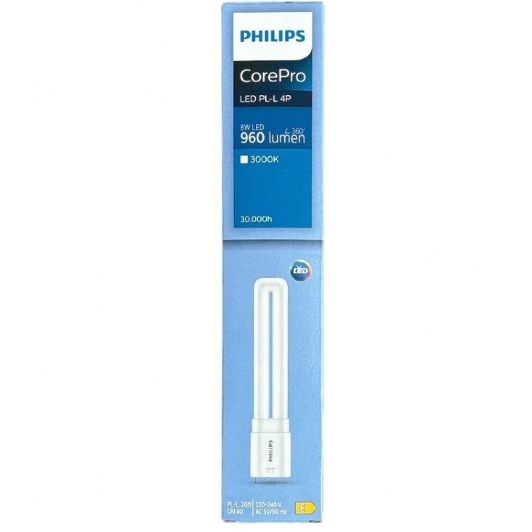 Świetlówka LED Philips PLL 4P CorePro 2G11 8W=18W 830 biała ciepła 960lm EM/230V