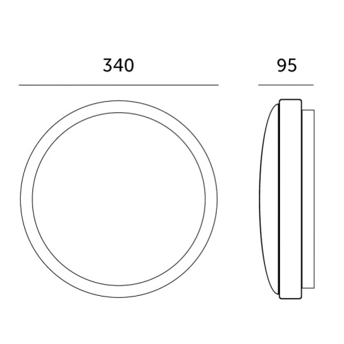 Plafon ROMERO 2xE27 czarna Kobi wymiary
