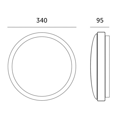 Plafon ROMERO 2xE27 chrom Kobi wymiary