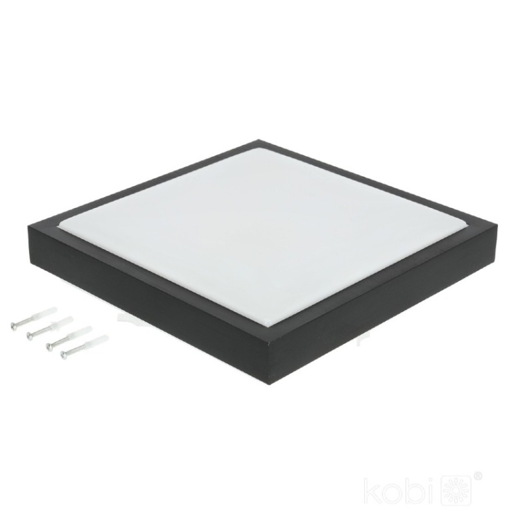 Plafon SAMIRA S 2xE27 czarny Kobi montaż