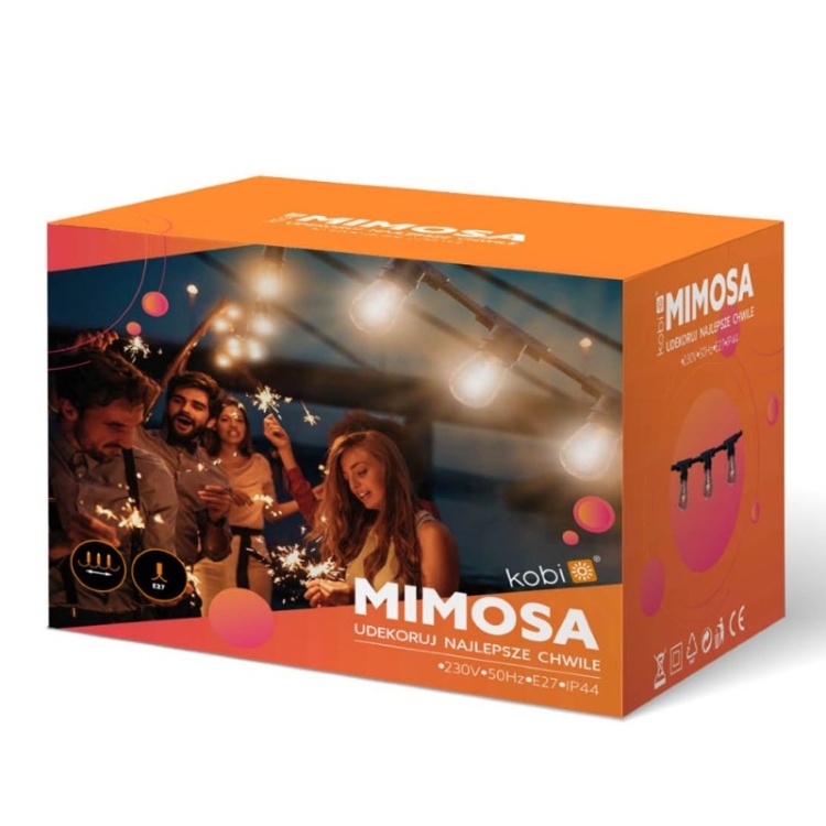 Girlanda MIMOSA 10m 20xE27 Kobi opakowanie