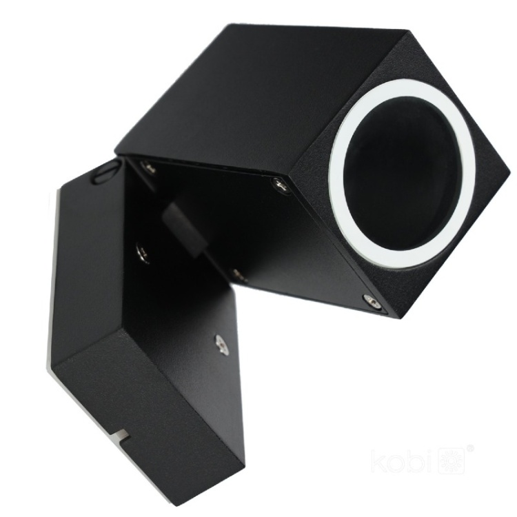 Kinkiet ogrodowy QUAZAR 15 1xGU10 IP44 czarny Kobi