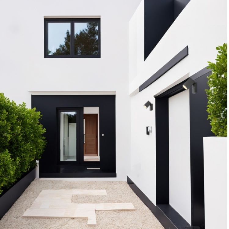 Kinkiet ogrodowy QUAZAR 15 1xGU10 IP44 czarny Kobi aranżacja