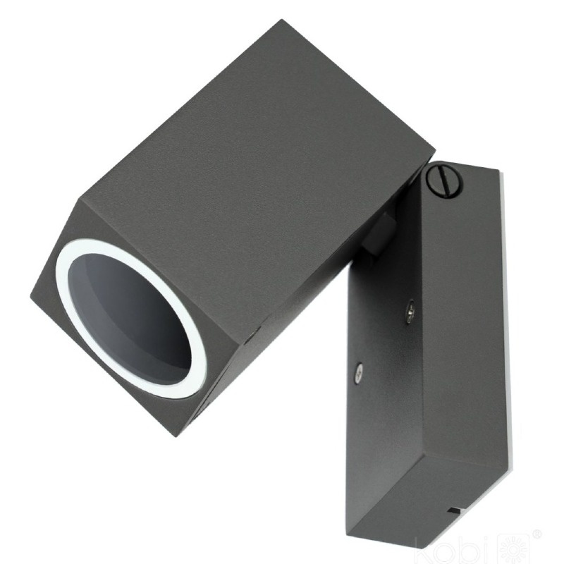 Kinkiet ogrodowy QUAZAR 15 1xGU10 IP44 szary Kobi główne zdjęcie