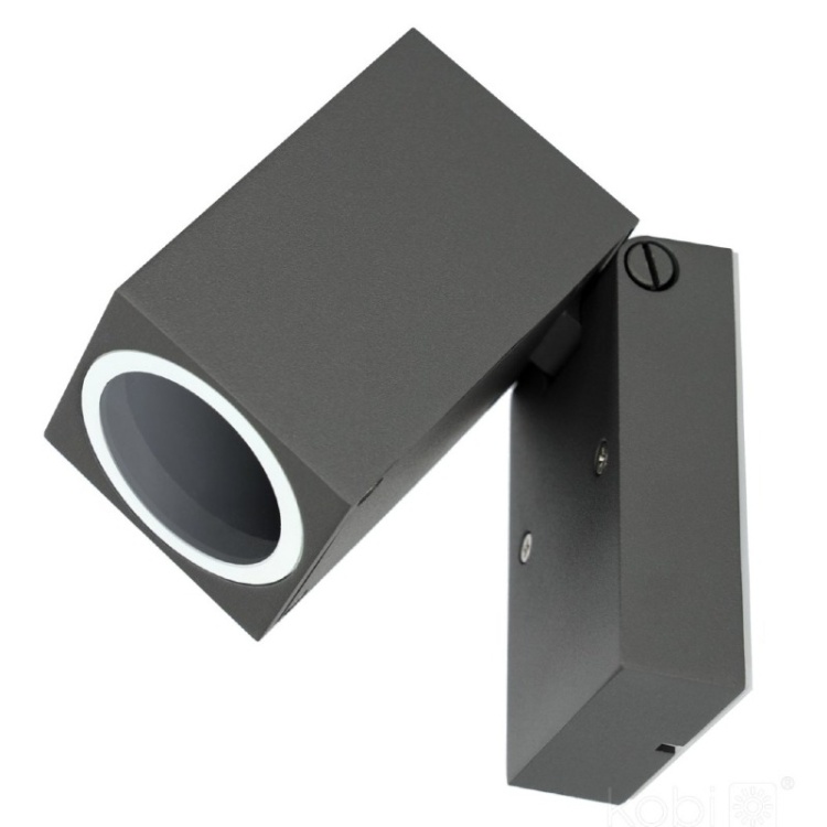 Kinkiet ogrodowy QUAZAR 15 1xGU10 IP44 szary Kobi główne zdjęcie