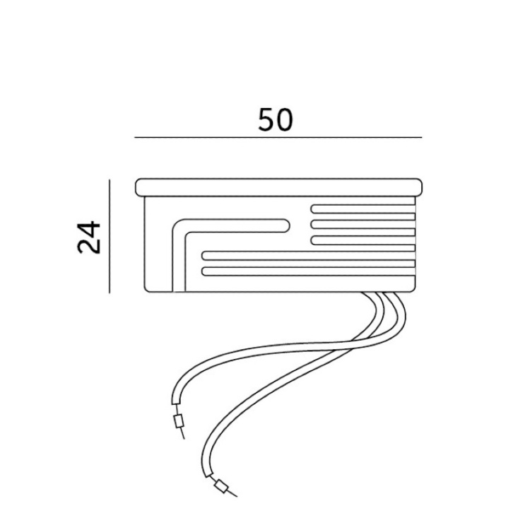 Wkład LED INSERT 5W 3000K mleczny Kobi wymiary