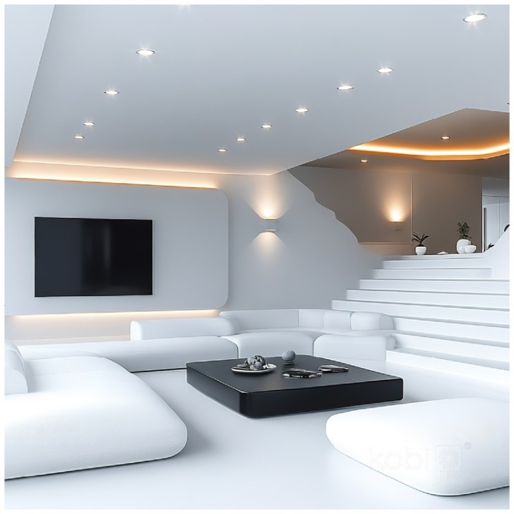 Wkład LED INSERT 5W 3000K mleczny Kobi aranżacja