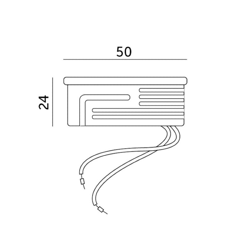 Wkład LED INSERT 5W 4000K mleczny Kobi wymiary