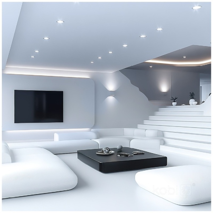 Wkład LED INSERT 5W 6000K mleczny Kobi aranżacja