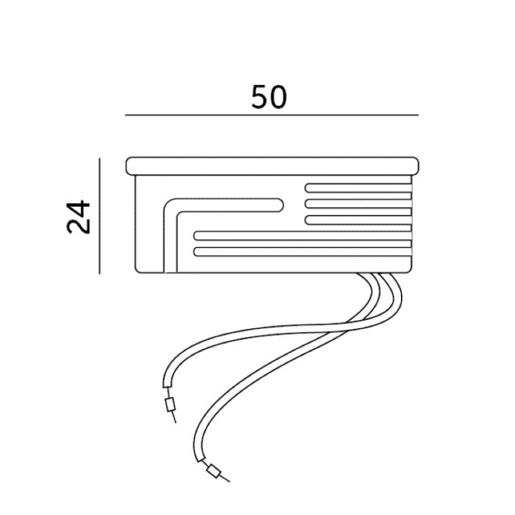 Wkład LED INSERT 5W 6000K mleczny Kobi wymiary