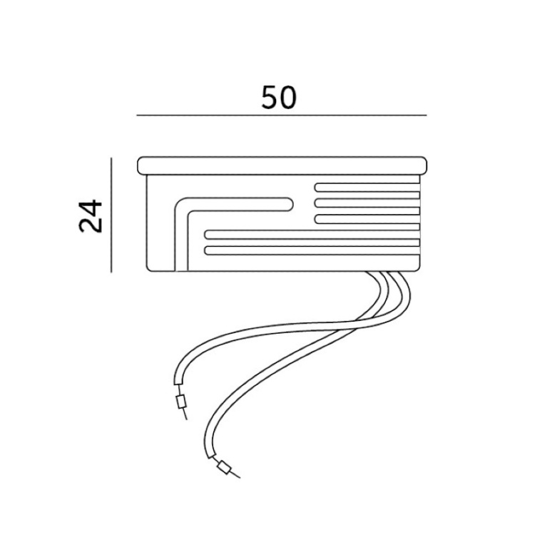 Wkład LED INSERT 6,5W 3000K mleczny Kobi wymiary