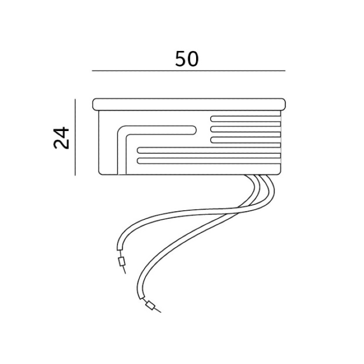 Wkład LED INSERT 6,5W 4000K mleczny Kobi wymiary