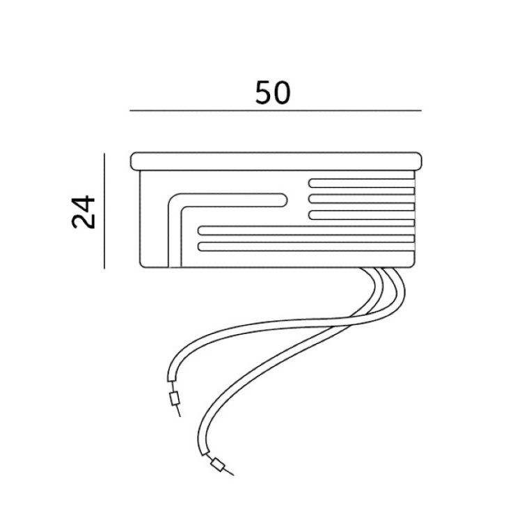 Wkład LED INSERT 6,5W 6000K mleczny Kobi wymiary