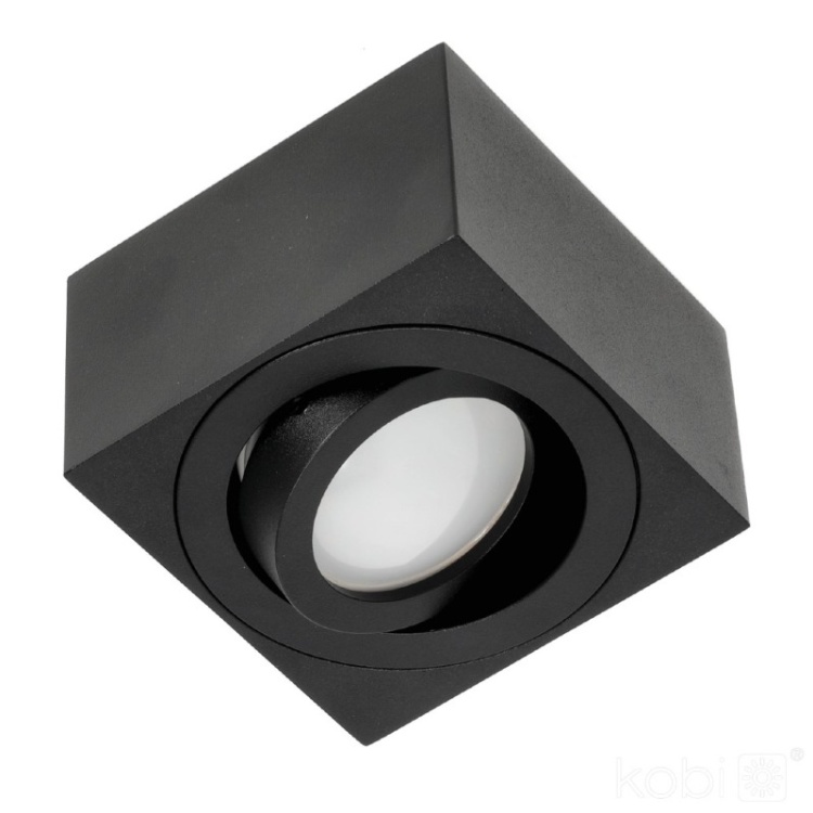 Oprawa do nadbudowania OH37 S czarna Kobi ruchoma