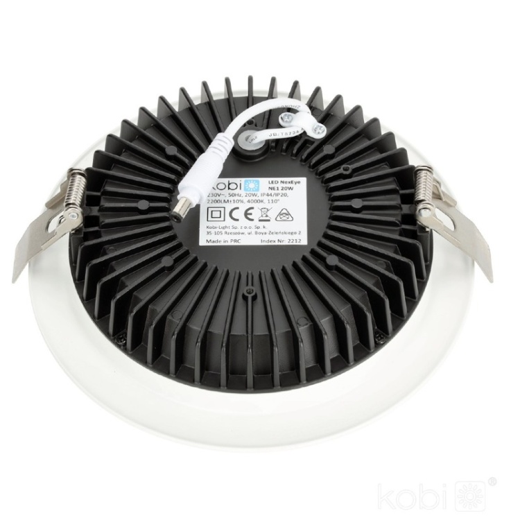 Downlight LED NEXEYE NE1 20W 4000K IP44 Kobi Pro tył