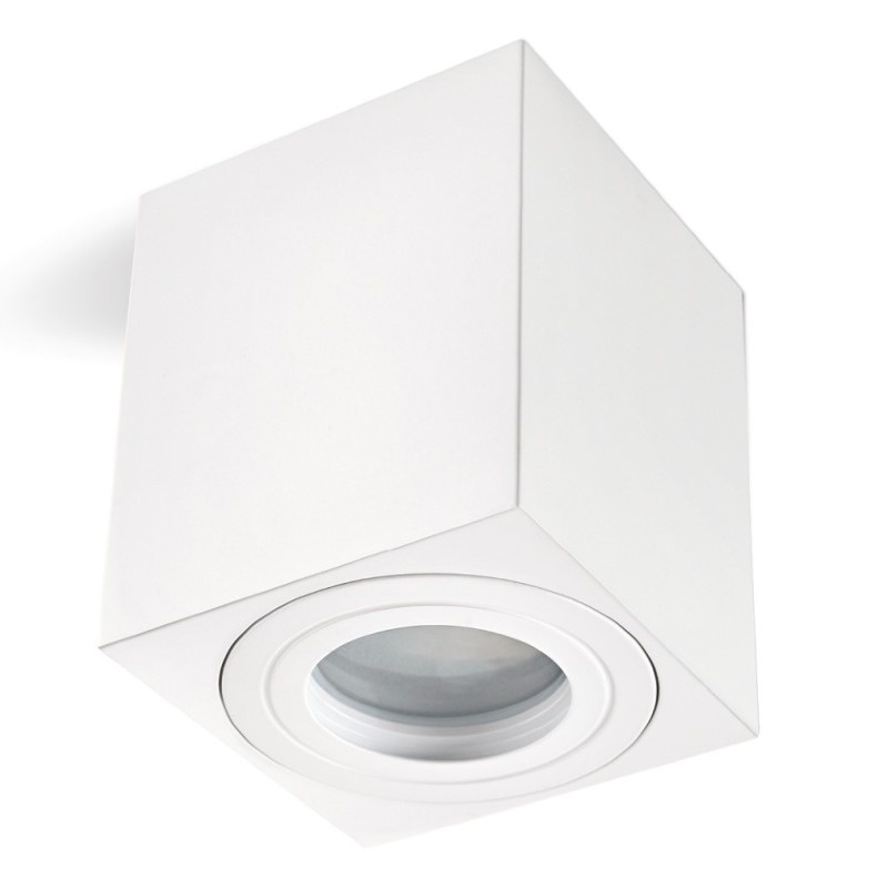 Oprawa do nabudowania AQUARIUS 1xGU10 kwadrat IP44 biały Kobi główne zdjęcie