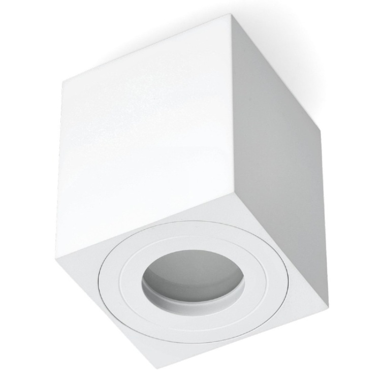 Oprawa do nabudowania AQUARIUS 1xGU10 kwadrat IP44 biały Kobi