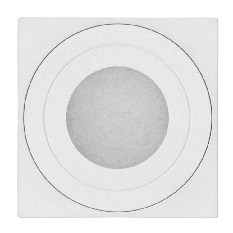 Oprawa do nabudowania AQUARIUS 1xGU10 kwadrat IP44 biały Kobi spód