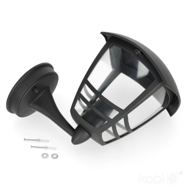 Kinkiet ogrodowy TEVIO KG 1xE27 IP54 czarny LED2B montaż