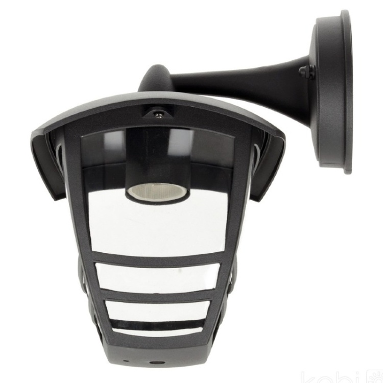 Kinkiet ogrodowy TEVIO KD 1xE27 IP54 czarny LED2B bok