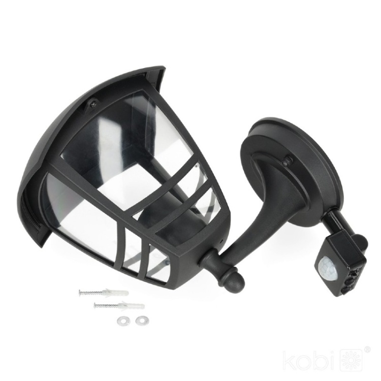 Kinkiet ogrodowy TEVIO KG 1xE27 LX IP54 czarny LED2B montaż