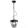 Lampa wisząca ogrodowa TEVIO W 1xE27 IP54 czarna LED2B