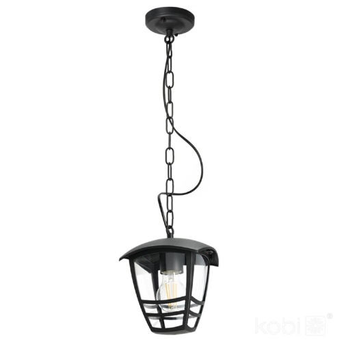 Lampa wisząca ogrodowa TEVIO W 1xE27 IP54 czarna LED2B