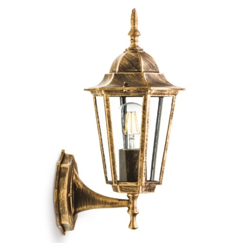 Kinkiet ogrodowy LO4101 1xE27 IP54 złoty Kobi główne zdjęcie