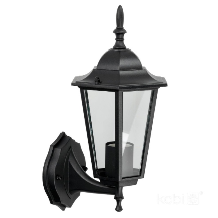 Kinkiet ogrodowy LO4101 1xE27 IP54 czarny Kobi
