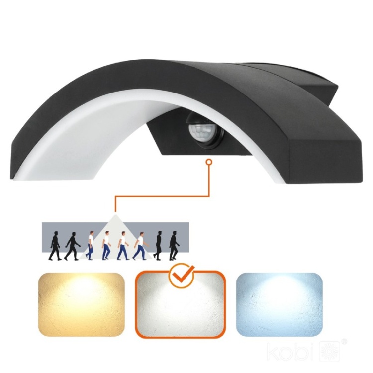 Kinkiet ogrodowy LED OME 10W 4000K LX IP54 czarny LED2B wariant