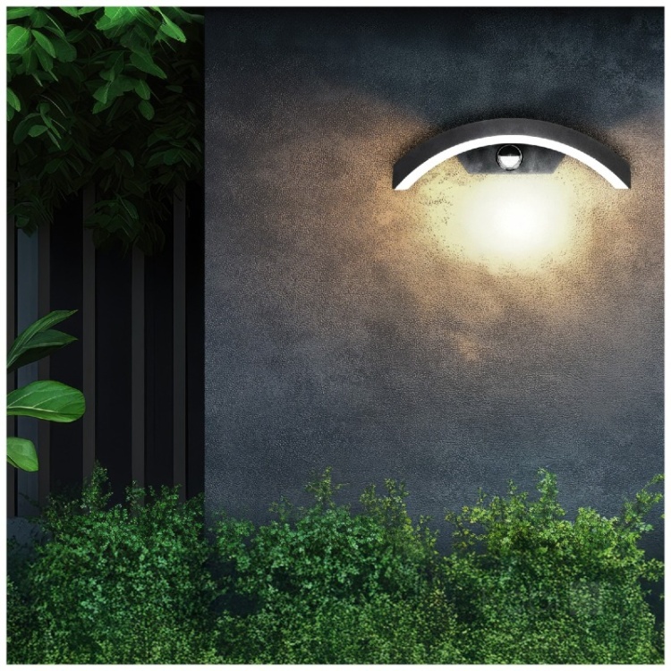 Kinkiet ogrodowy LED OME 10W 4000K LX IP54 czarny LED2B aranżacja
