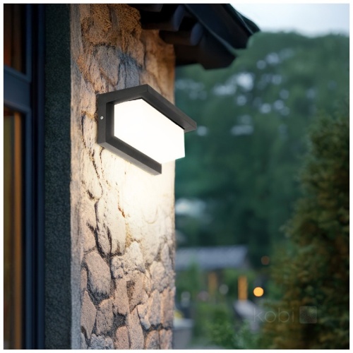 Kinkiet ogrodowy LED LENTERO 12W 4000K LX IP54 czarny LED2B zastosowanie