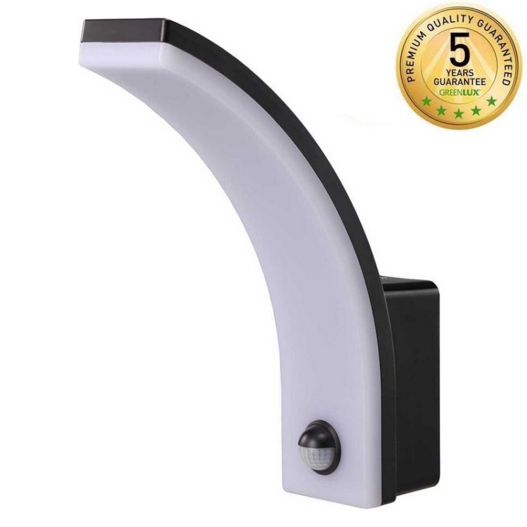 Kinkiet elewacyjny FALCO B LED z czujnikiem ruchu PIR 12/15/20W 3250lm 4000K czarny Greenlux gwarancja