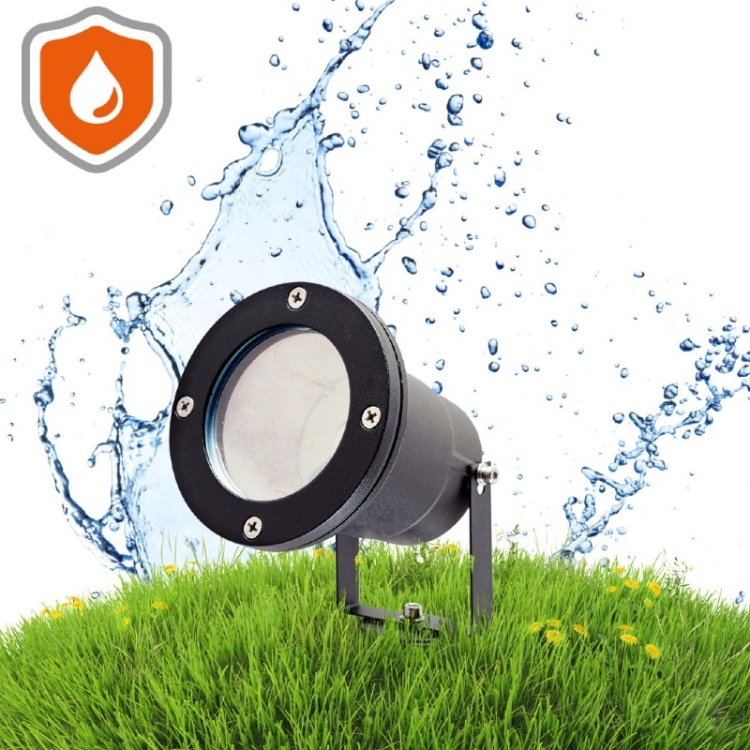 Lampa ogrodowa BLAKE 2 1xGU10 IP65 czarna Kobi wodoszczelność