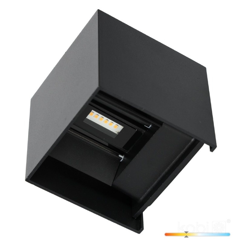Kinkiet ogrodowy LED QUERK 2x3W 3000K IP54 czarny LED2B