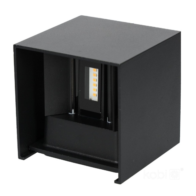Kinkiet ogrodowy LED QUERK 2x3W 3000K IP54 czarny LED2B spód