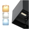 Kinkiet ogrodowy LED QUERK 2x3W 3000K IP54 czarny LED2B wariant