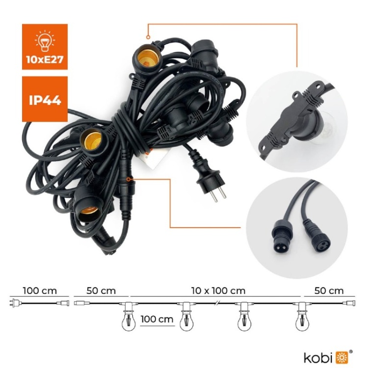 Girlanda MIMOSA 2 10m 10xE27 Kobi informacje