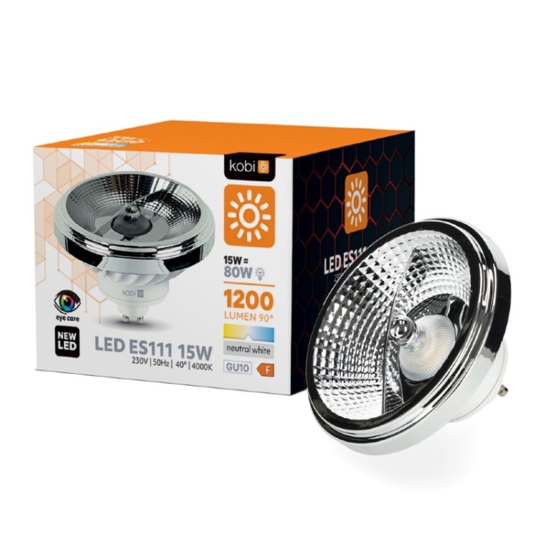 Żarówka LED ES111 15W GU10 4000K Kobi