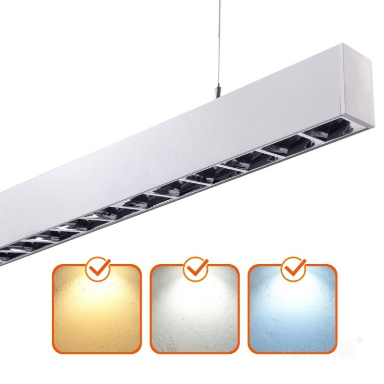 Oprawa liniowa LED KOLINE K2 30W  3CCT  UGR<19 biała Kobi Pro wariant