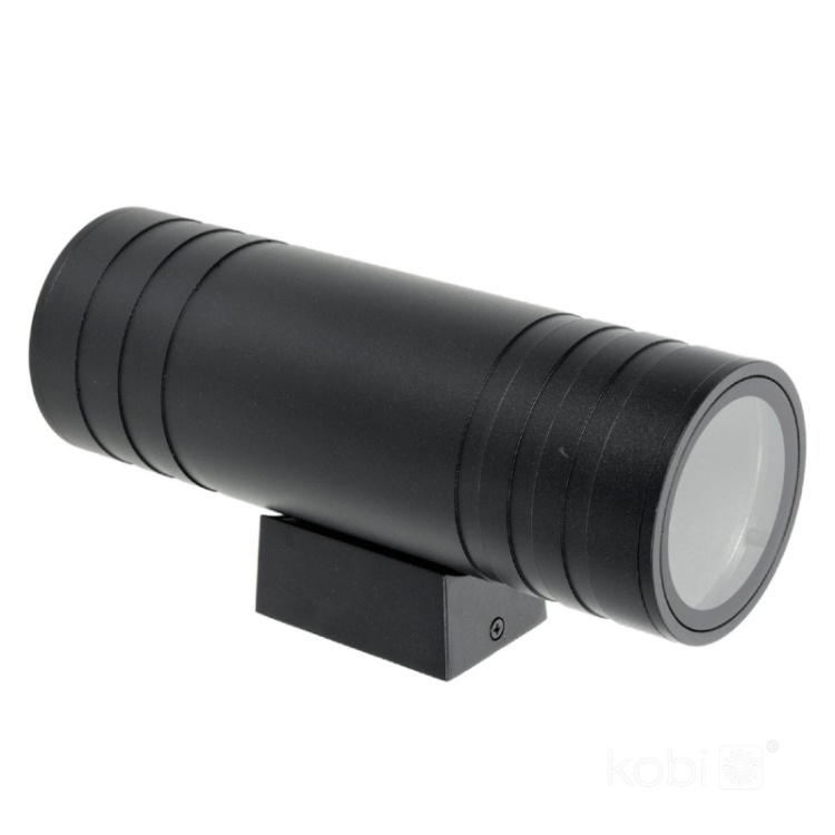 Kinkiet ogrodowy QUERK 5 2xGU10 IP54 czarna LED2B bok