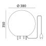 Lampa ogrodowa GARDEN BALL L 1xE27 IP65 Kobi wymiary