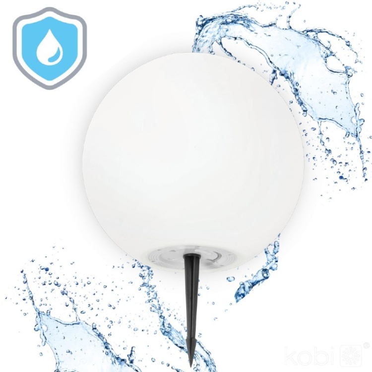 Lampa ogrodowa Solar LED GARDEN BALL 30cm 3000K+RGB Kobi Design wodoszczelność