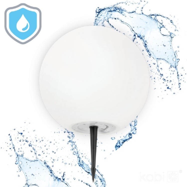 Lampa ogrodowa Solar LED GARDEN BALL 40cm 3000K+RGB Kobi Design wodoszczelność