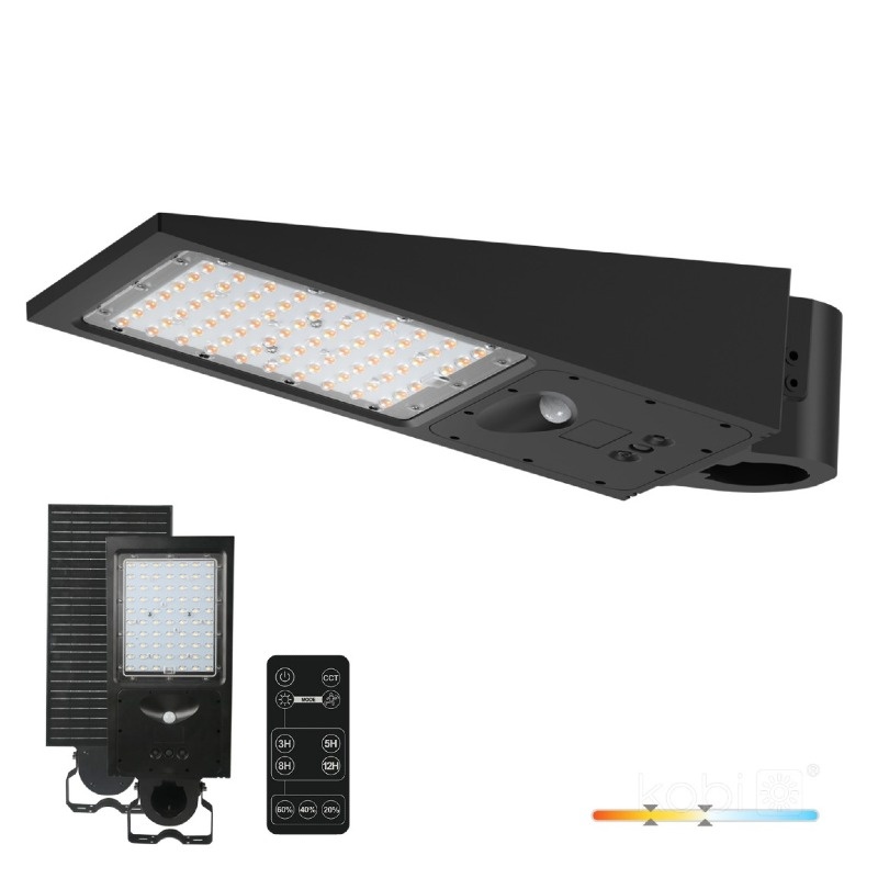 Oprawa drogowa z czujnikiem ruchu Solar LED STREET 30W 2CCT IP65 Kobi Premium